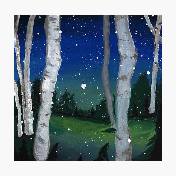 Item preview, Snowy Night Forest designed and sold by Cole Martin.
