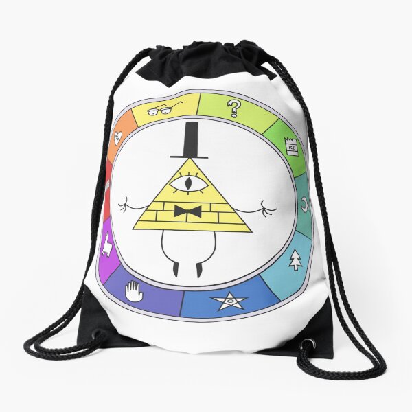 Rainbow Bill Cipher Wheel Mochila saco