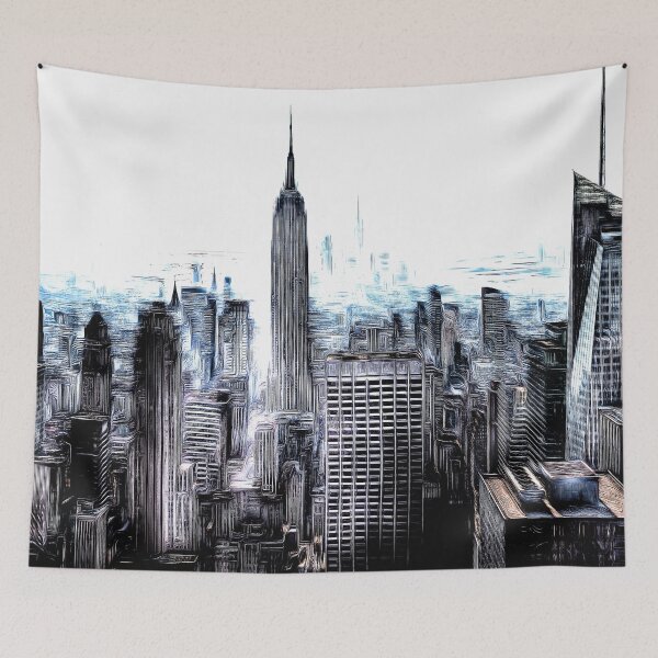 Item preview, Manhattan Skyline Art designed and sold by bejacs.