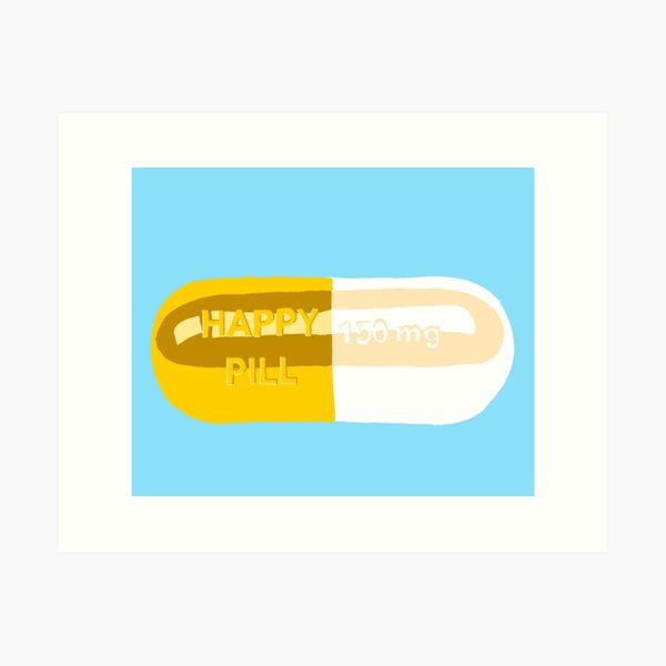 Happy Pill Art Print