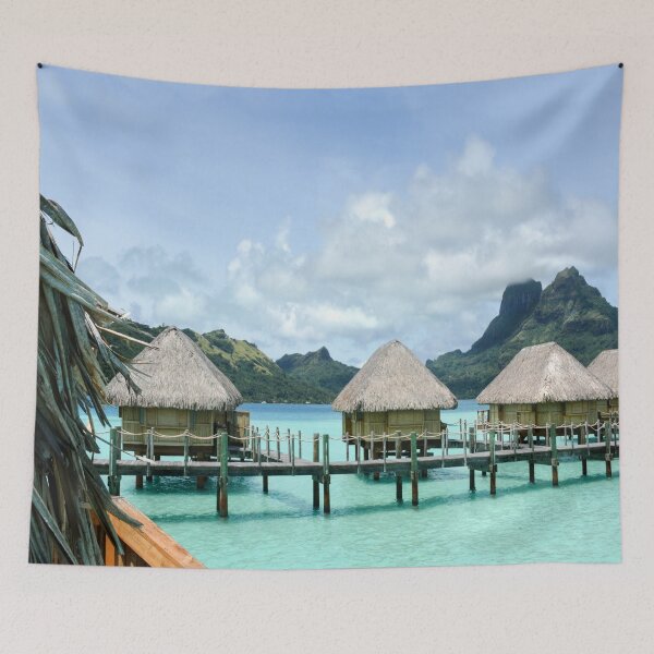 Item preview, Bora Bora, Tahiti, Blue Water Paradise Bungalow  designed and sold by Sharon Schwalbe.