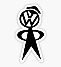 vw volkswagen emblem classic beetle bubblehead Sticker