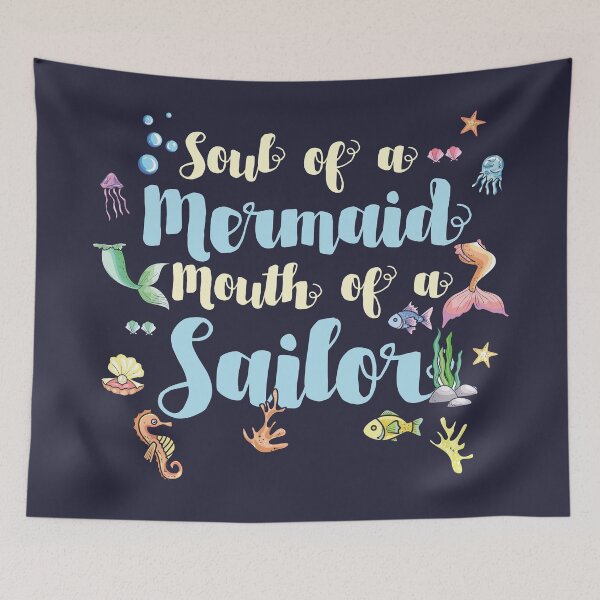 Item preview, Mermaid Water Sea Horse Fish Jellyfish Shell Gift designed and sold by Sandra78.