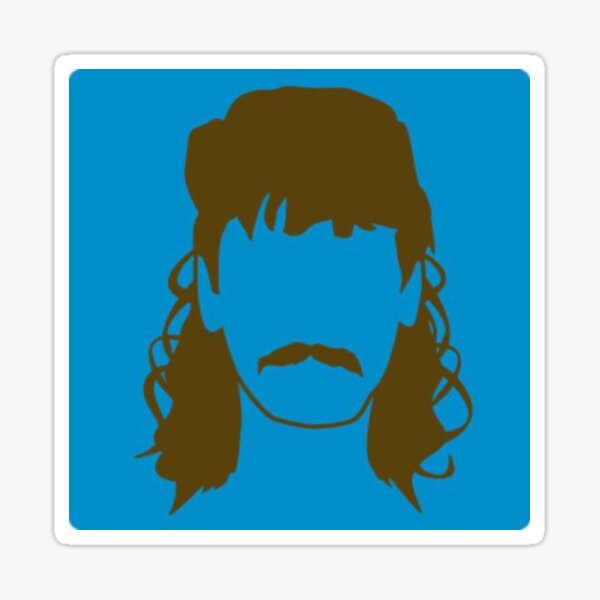 Mullet Hair Stickers | Redbubble