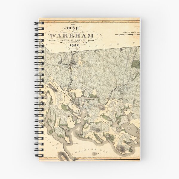 Item preview, Map of Wareham, Massachusetts (1832) designed and sold by allhistory.