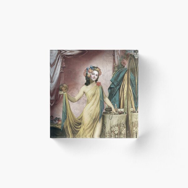 The Painted Lady in the Parlor Acrylic Block