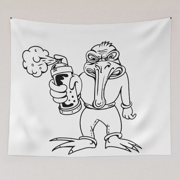 Item preview, Kiwi Bird Graffiti Artist Cartoon designed and sold by patrimonio.