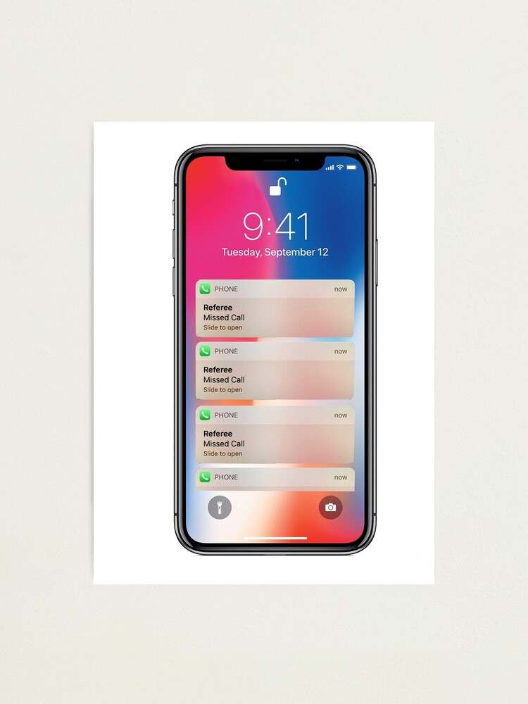 Referee Missed Call Funny Sports Photographic Print By Xavierjfong Redbubble Misscall notifications not showing problem solve. redbubble