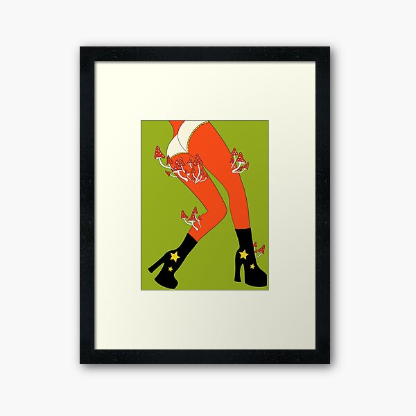 Mushroom Boogie Framed Art Print