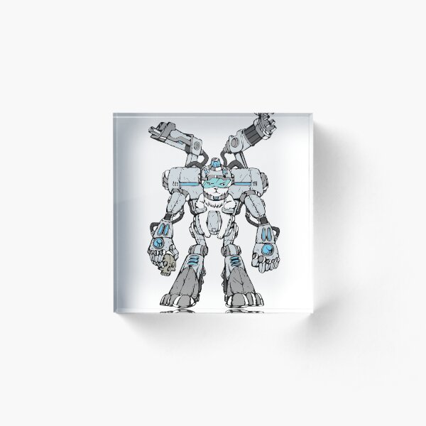 Rick and Morty - Snowball - Battle Mech Acrylic Block