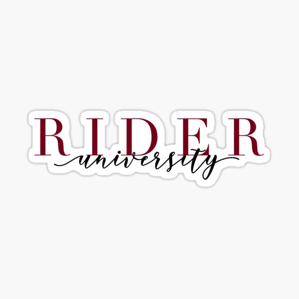 "rider university sticker" Sticker by danielleblack04 Redbubble