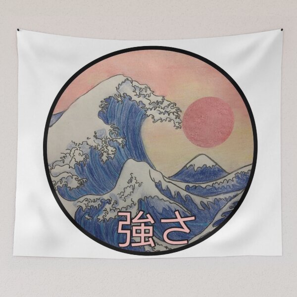 Item preview, Sunset Great Wave of Kanagawa  designed and sold by kananidrummond.