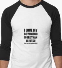 Jujutsu Girlfriend Funny Valentine Gift Idea For My Gf Lover From Boyfriend Men's Baseball ¾ T-Shirt