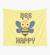 Don't Worry, Bee Happy Wall Tapestry