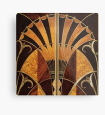 Art Nouveau, Art Deco, Vintage, elegant, schick, Muster, Gold, Holz, Schwarz, Bronze, Silber, Beige Metallbild