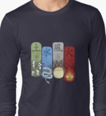 Ghibli Elemental Charms Long Sleeve T-Shirt