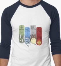 Ghibli Elemental Charms Men's Baseball ¾ T-Shirt
