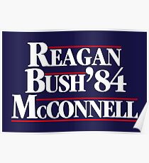 Reagan, Bush, McConnell 1984 Poster