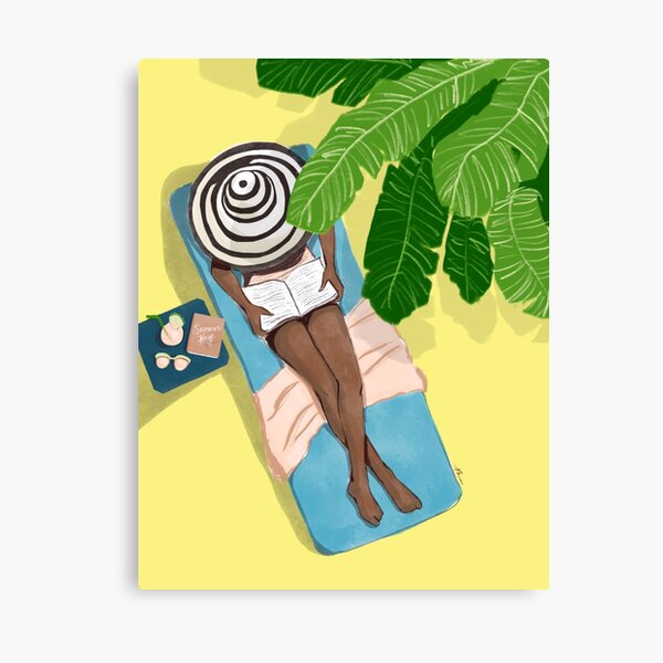 Summer Reading by Veronica Miller Jamison Canvas Print