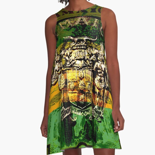 Jamaica Caribbean Island Paradise A-Line Dress