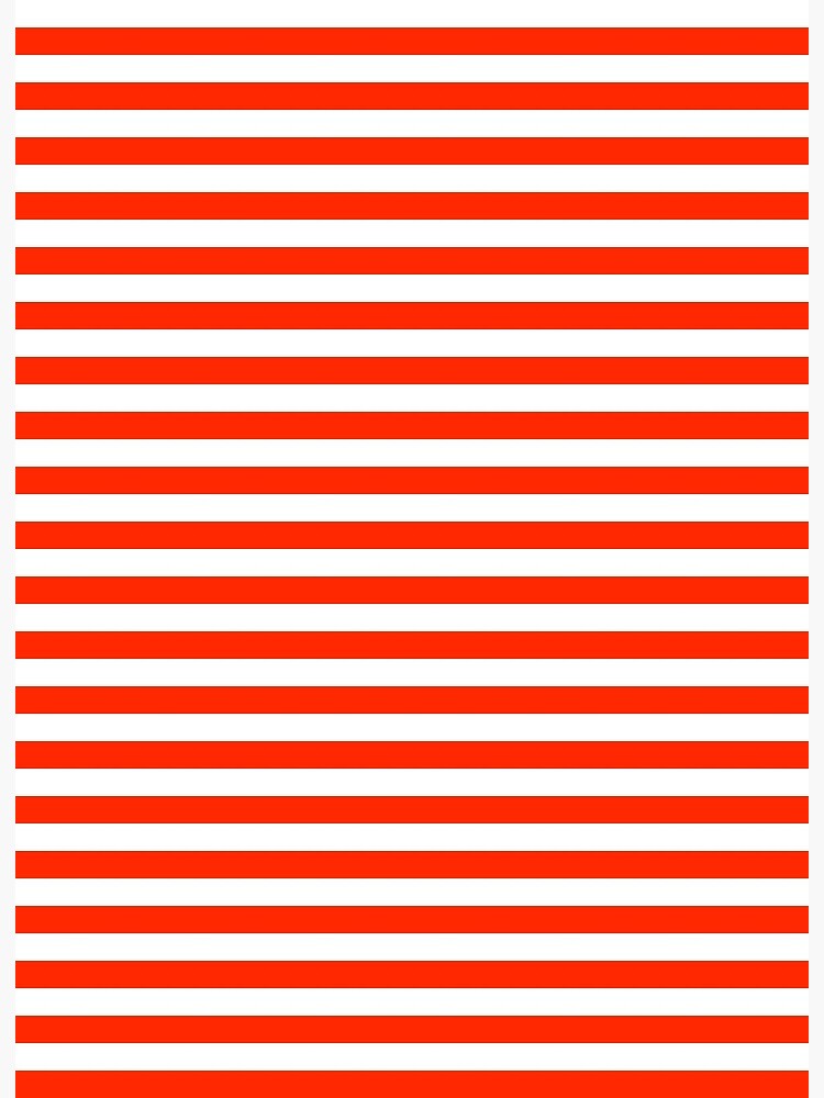 Lámina rígida for Sale con la obra «Rayas horizontales rojas y