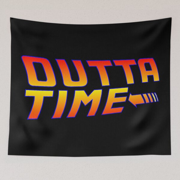 Item preview, Outta Time (Back to the Future) designed and sold by PaintEtchDesign.