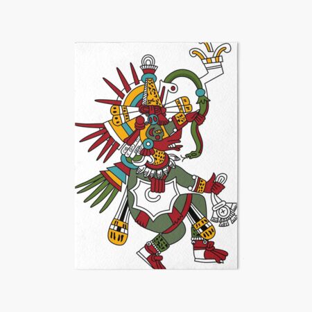 #Quetzalcoatl #featheredserpent #worship #Feathered Serpent Teotihuacan century Mesoamerican chronology veneration figure Mesoamerica Mexican religious center Cholula Maya area Kukulkan Art Board Print