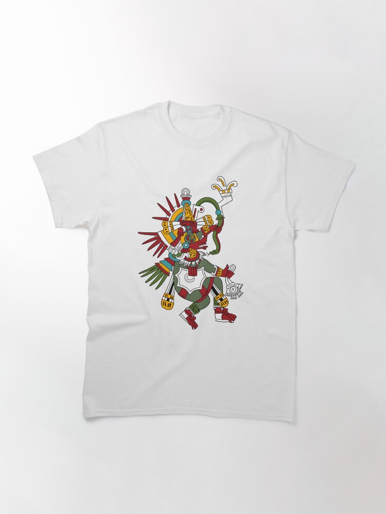 Alternate view of #Quetzalcoatl #featheredserpent #worship #Feathered Serpent Teotihuacan century Mesoamerican chronology veneration figure Mesoamerica Mexican religious center Cholula Maya area Kukulkan Classic T-Shirt