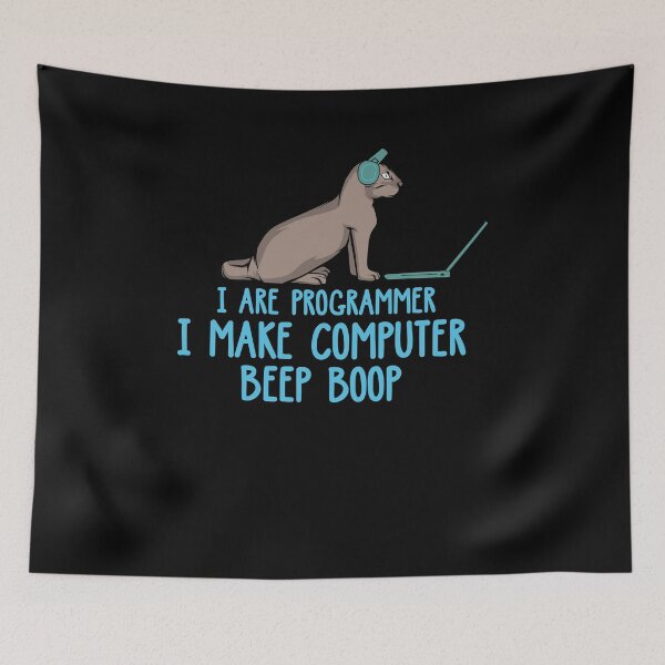 Item preview, I Are Programmer I Cat IT Computer Developer Software designed and sold by phskulmshirt.
