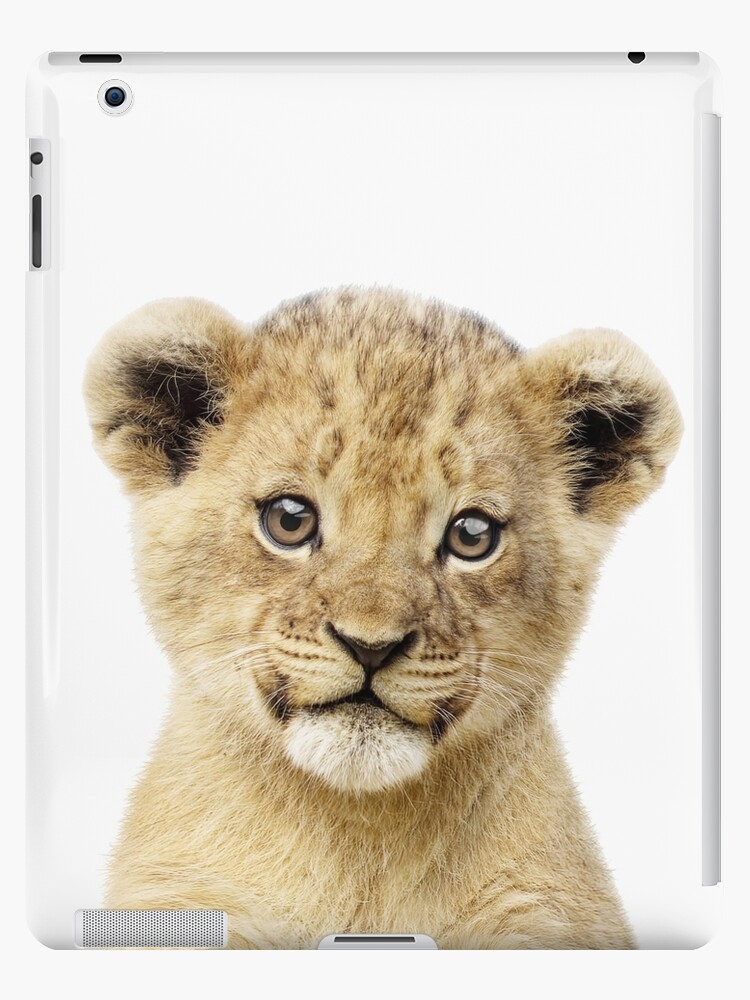 Coque Et Skin Adhesive Ipad Portrait De Bebe Lion Par Lotusprintshop Redbubble