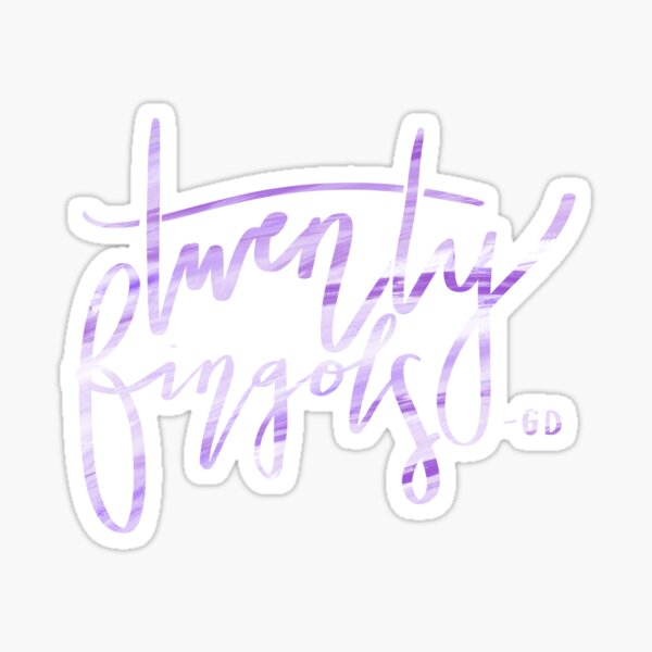 20 Fingols (PURPLE) - GD Sticker