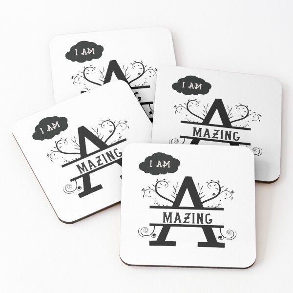 Item preview, I am Amazing, Letter A Positive Affirmation  designed and sold by Bliss Find And Design.