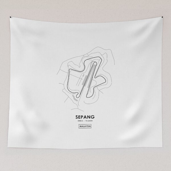 Aperçu de l'œuvre Carte de piste de Sepang - Malaisie créée et vendue par andreanastasio.