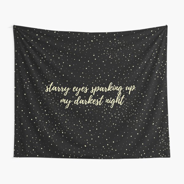 starry eyes sparking up my darkest nights - taylor swift (rectangle) Tapestry