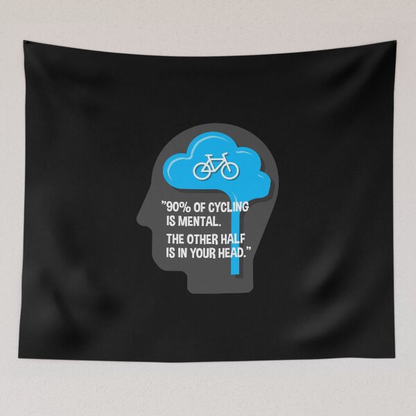 Item preview, Cycling is a matter of mind and mental strength. Bike in Brain. designed and sold by bickhofe.
