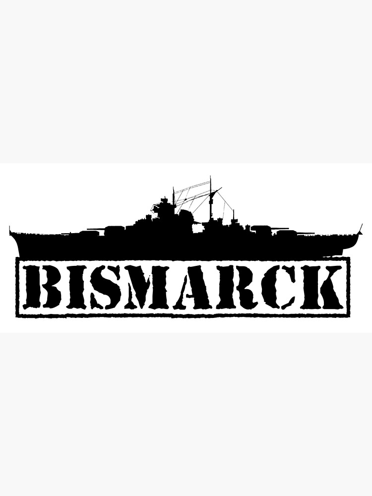 Disover Bismarck ship battleship Premium Matte Vertical Poster