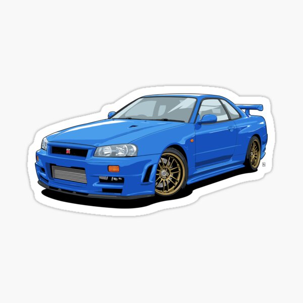 Item preview, Skyline GTR R34 Blue designed and sold by MLAutomotive.
