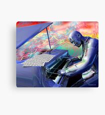 Blue Piano Canvas Print