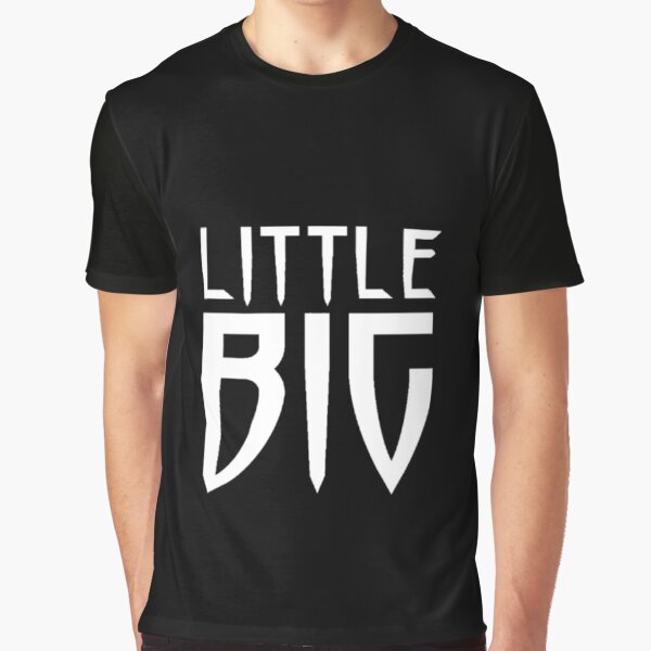 Little Big Logo Text Design Graphic T-Shirt
