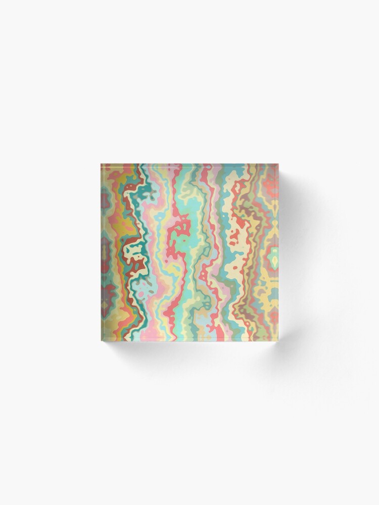 Alternate view of Abstract streams Acrylic Block