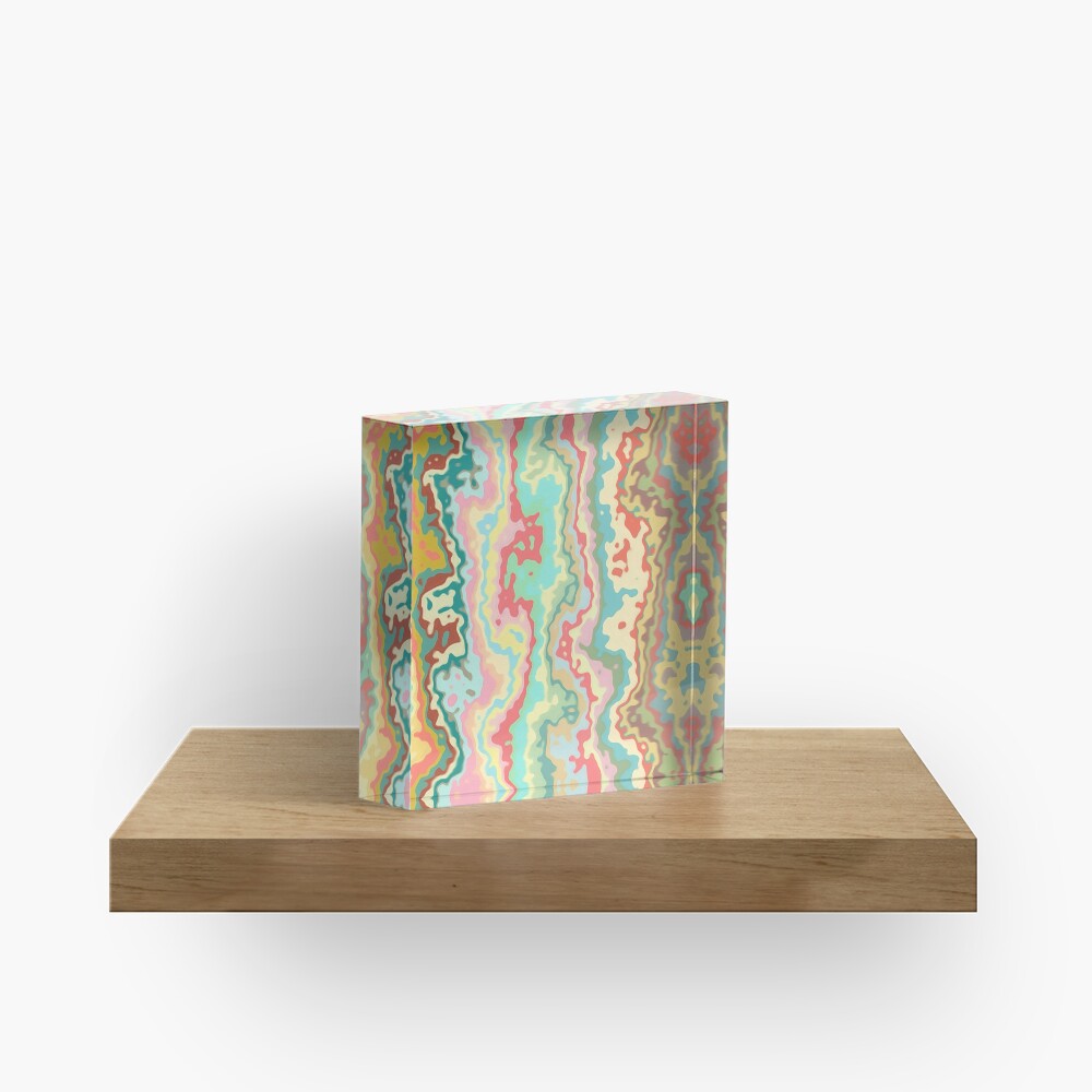 Abstract streams Acrylic Block