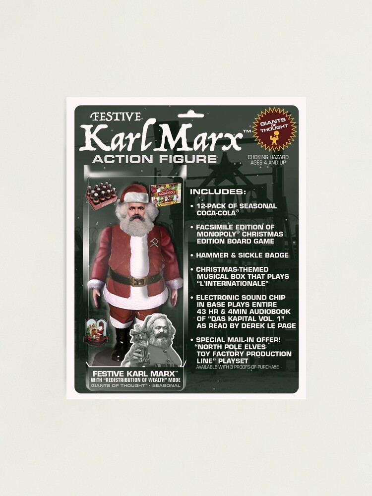 Festive Karl Marx Action Figure Essential T-Shirt for Sale by