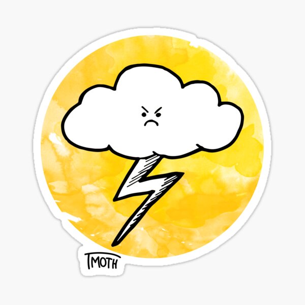 Item preview, angry clouds designed and sold by Technicolormoth.