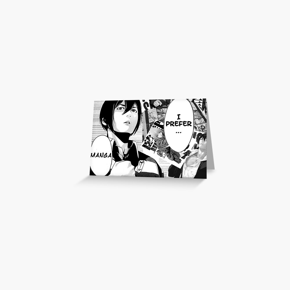 I Prefer Manga - Prison School Greeting Card for Sale by mangaBear |  Redbubble