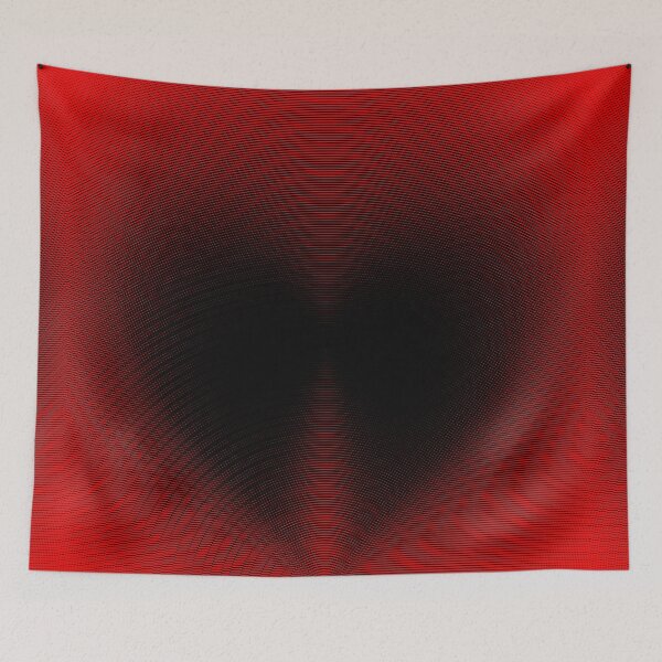 Item preview, love moire red designed and sold by silvercordchop.