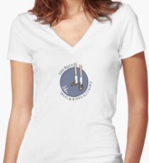 Socks & Birkenstocks Women's Fitted V-Neck T-Shirt