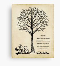 winnie the pooh - you are braver Canvas Print