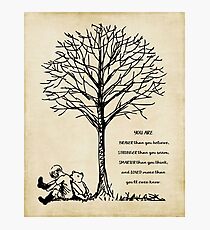 Winnie the Pooh - du bist mutiger Fotodruck