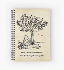 Cuaderno de espiral Winnie the Pooh: ¿Cómo se deletrea el amor?