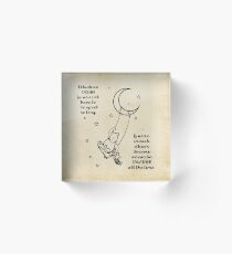 Winnie the Pooh ~ I think we dream Acrylic Block